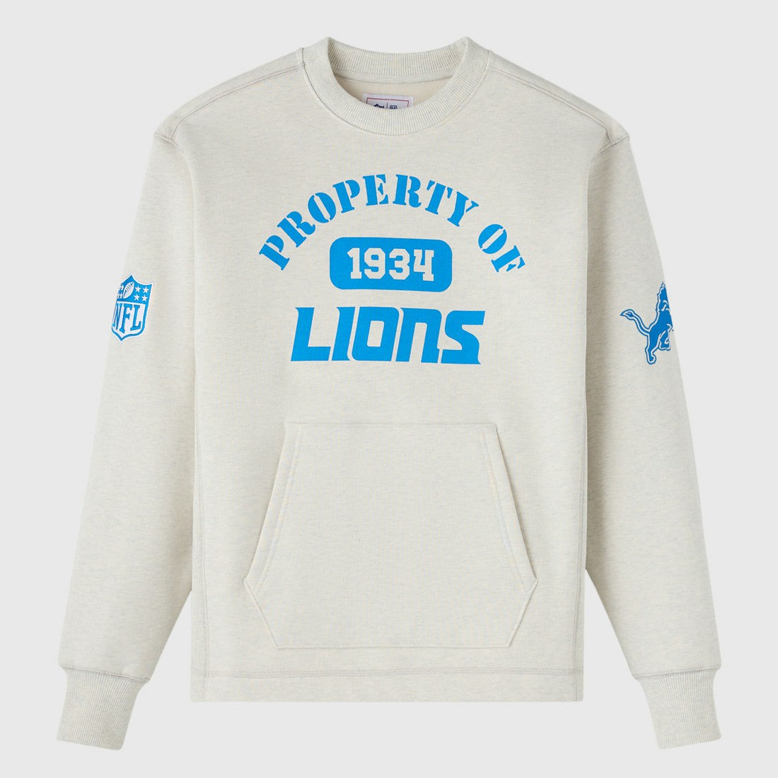 Detroit Lions OVO x NFL Unisex Fleece Sweatshirt - Heather Gray Sweatshirts