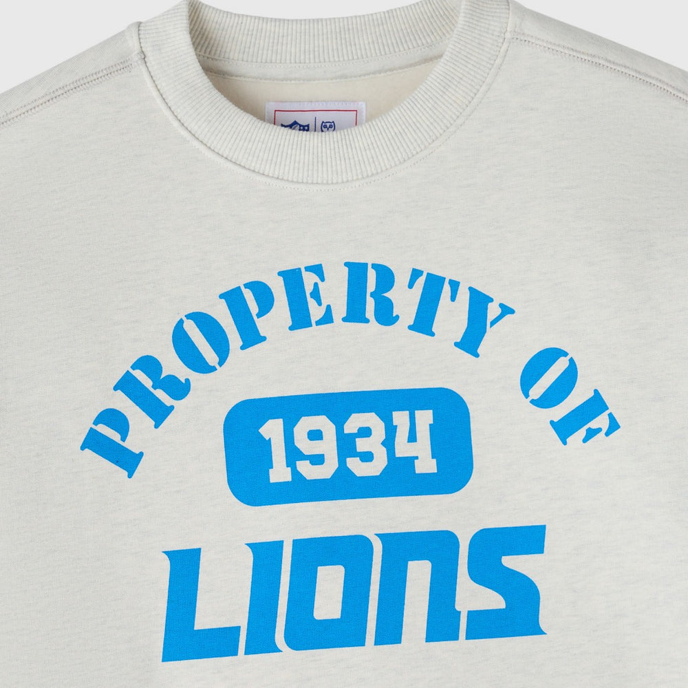 Detroit Lions OVO x NFL Unisex Fleece Sweatshirt - Heather Gray Sweatshirts