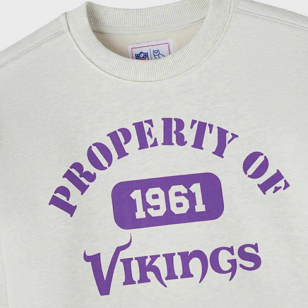 Minnesota Vikings OVO x NFL Unisex Fleece Sweatshirt - Heather Gray Sweatshirts