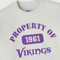 Minnesota Vikings OVO x NFL Unisex Fleece Sweatshirt - Heather Gray Sweatshirts