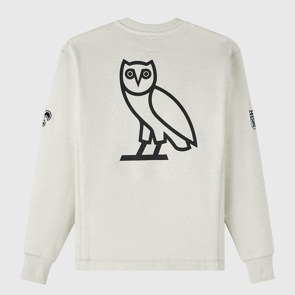New Orleans Saints OVO x NFL Unisex Fleece Sweatshirt - Heather Gray Sweatshirts
