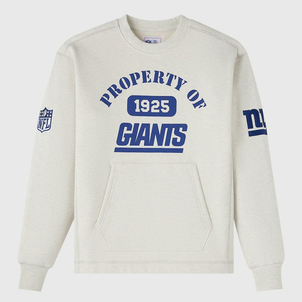 New York Giants OVO x NFL Unisex Fleece Sweatshirt - Heather Gray Sweatshirts