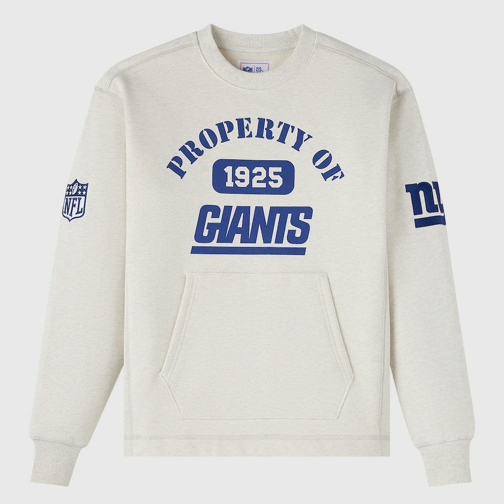 New York Giants OVO x NFL Unisex Fleece Sweatshirt - Heather Gray Sweatshirts