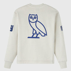 New York Giants OVO x NFL Unisex Fleece Sweatshirt - Heather Gray Sweatshirts