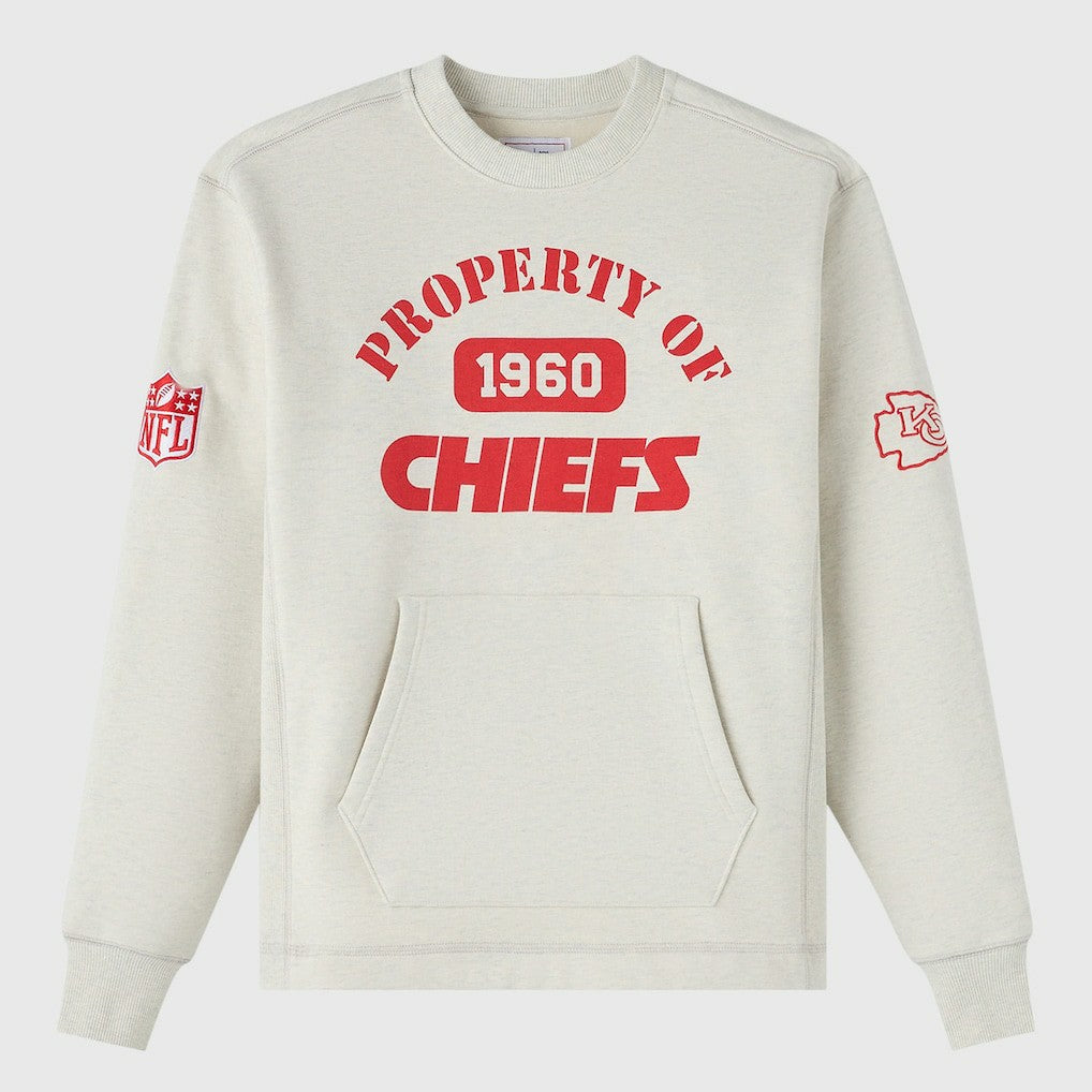 Kansas City Chiefs OVO x NFL Unisex Fleece Sweatshirt - Heather Gray Sweatshirts