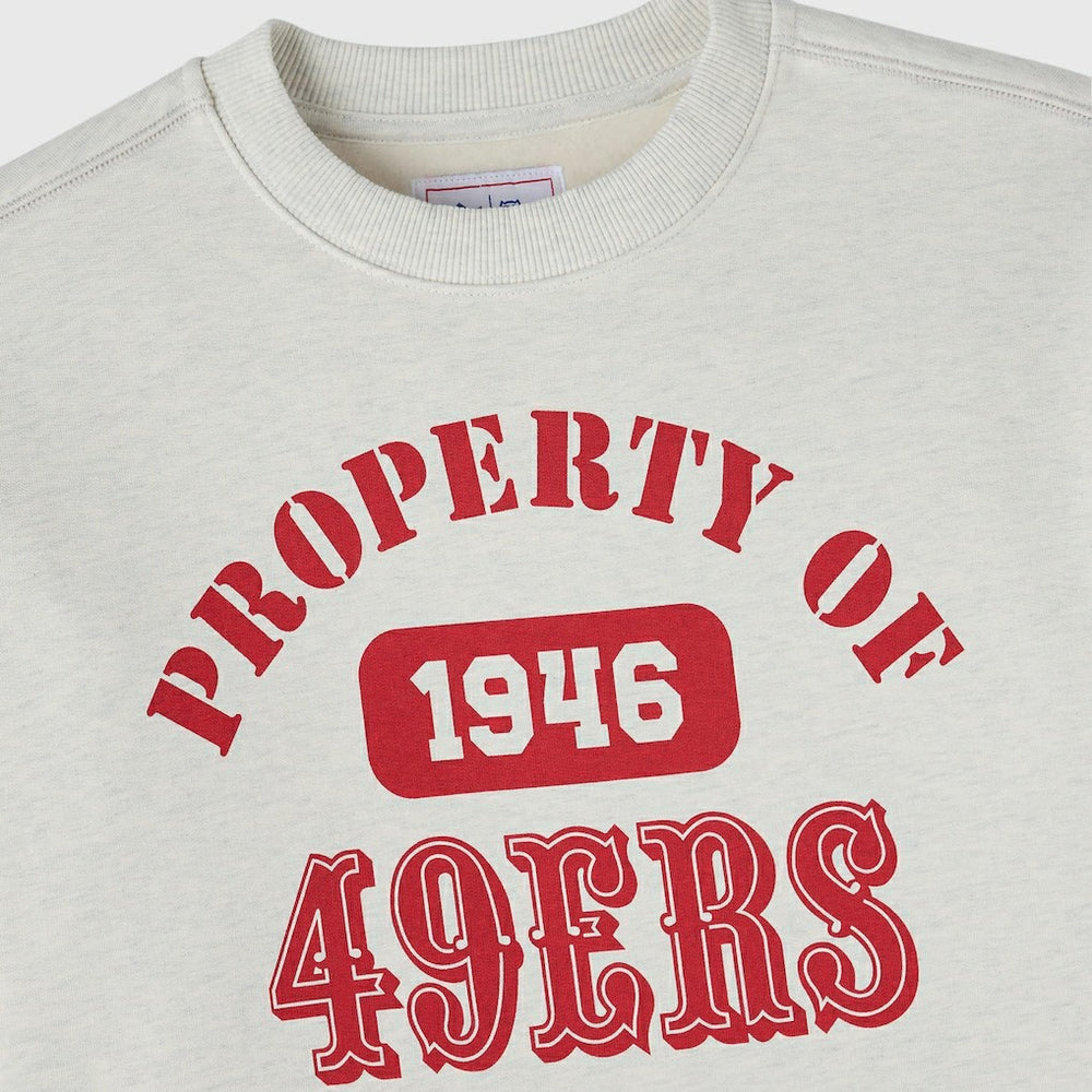 San Francisco 49ers OVO x NFL Unisex Fleece Sweatshirt - Heather Gray Sweatshirts