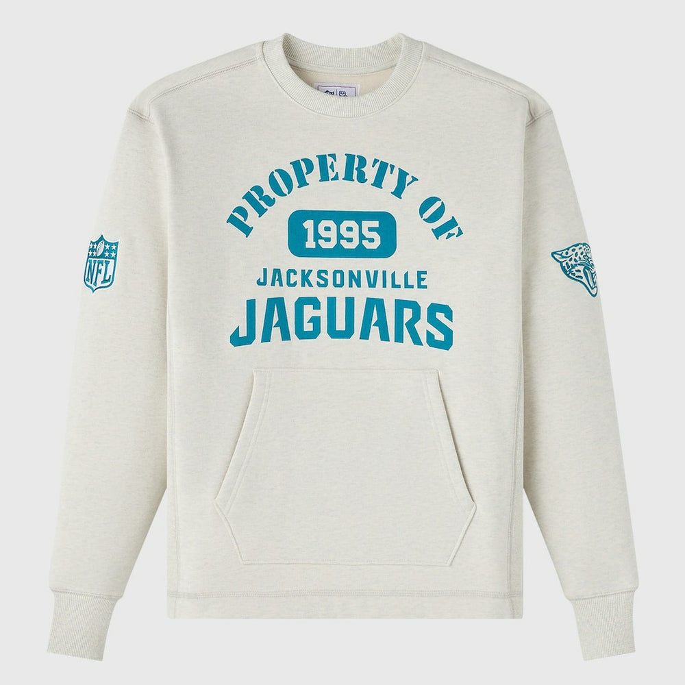 Jacksonville Jaguars OVO x NFL Unisex Fleece Sweatshirt - Heather Gray Sweatshirts
