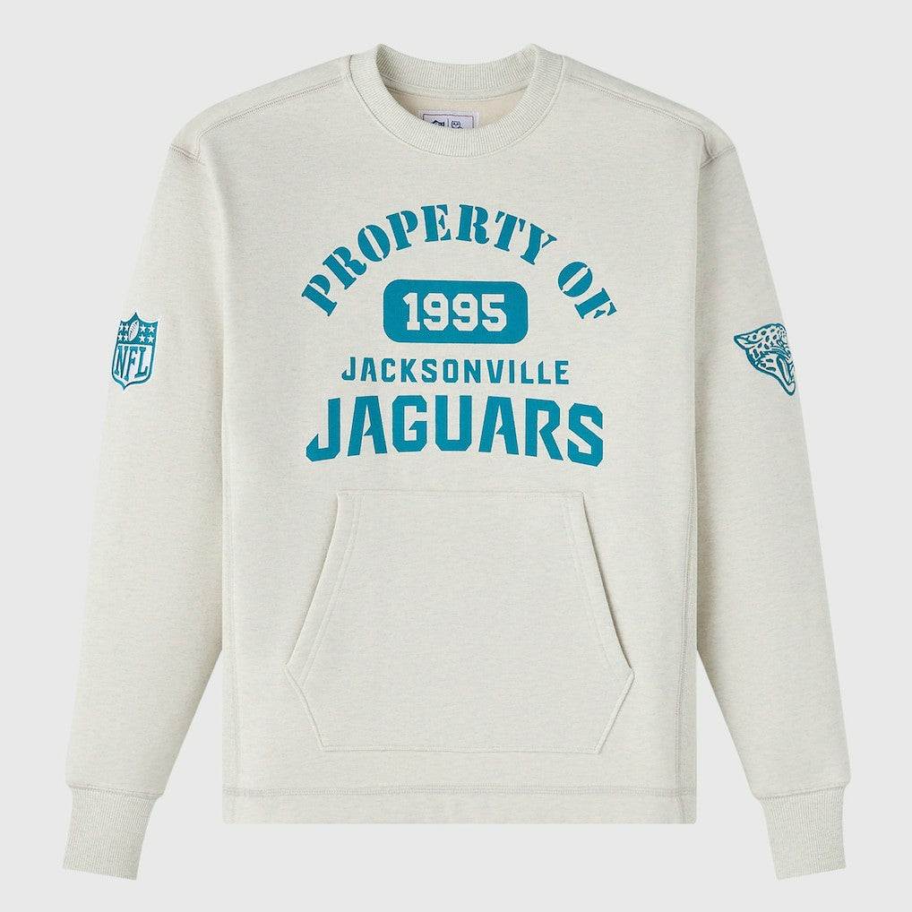 Jacksonville Jaguars OVO x NFL Unisex Fleece Sweatshirt - Heather Gray Sweatshirts