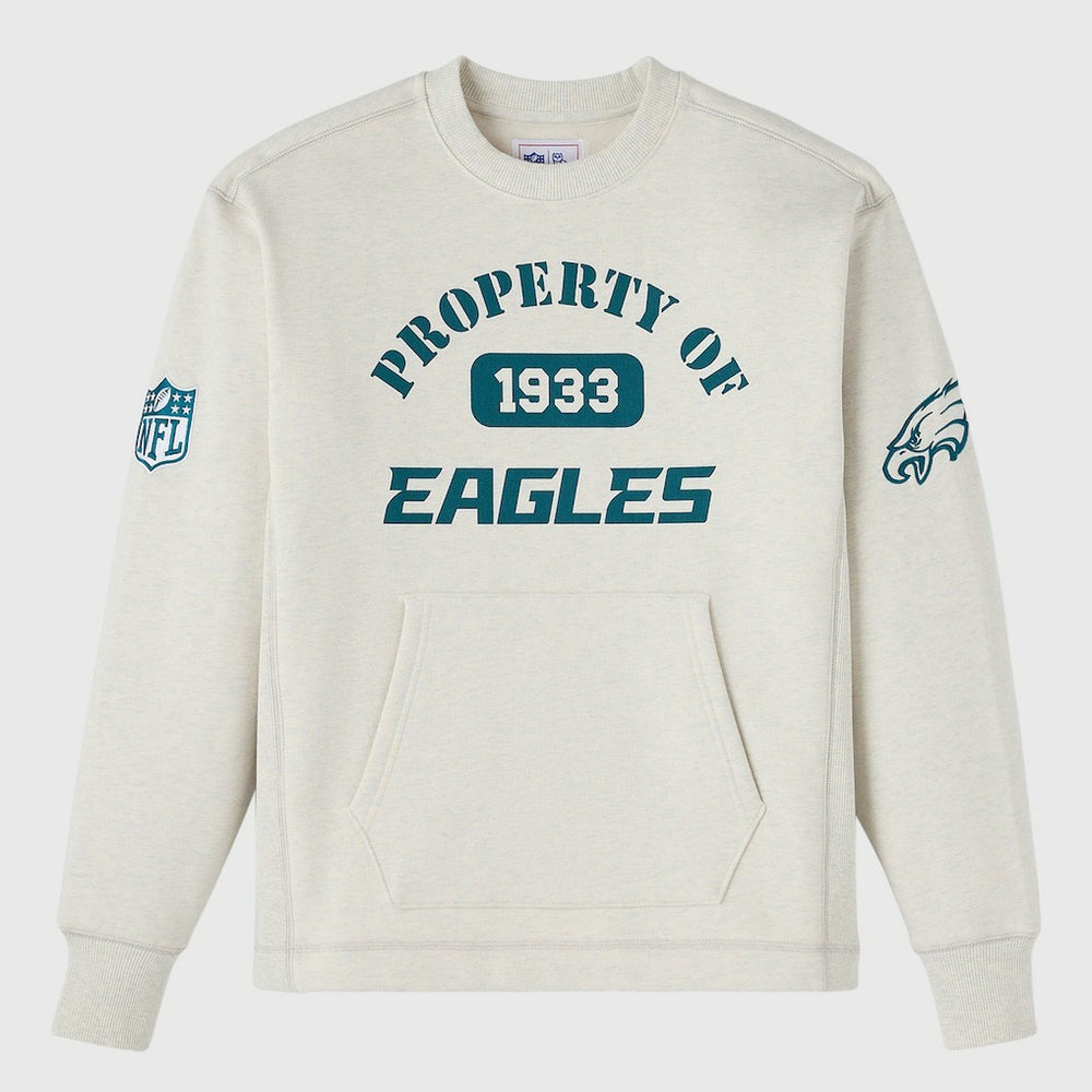 Philadelphia Eagles OVO x NFL Unisex Fleece Sweatshirt - Heather Gray Sweatshirts