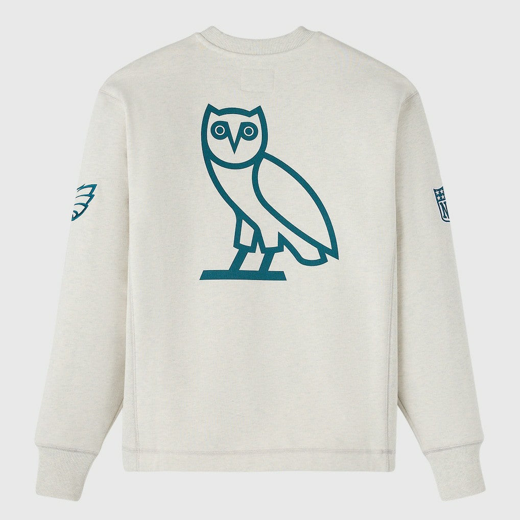 Philadelphia Eagles OVO x NFL Unisex Fleece Sweatshirt - Heather Gray Sweatshirts