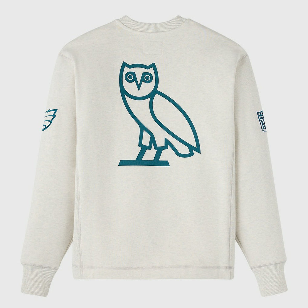 Philadelphia Eagles OVO x NFL Unisex Fleece Sweatshirt - Heather Gray Sweatshirts