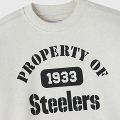 Pittsburgh Steelers OVO x NFL Unisex Fleece Sweatshirt - Heather Gray Sweatshirts