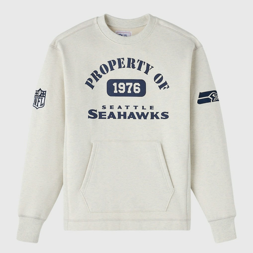 Seattle Seahawks OVO x NFL Unisex Fleece Sweatshirt - Heather Gray Sweatshirts