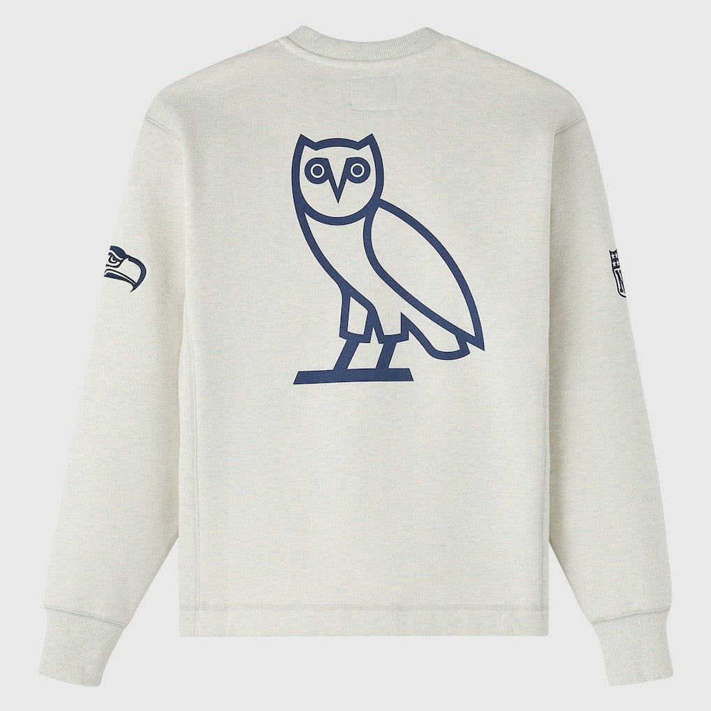 Seattle Seahawks OVO x NFL Unisex Fleece Sweatshirt - Heather Gray Sweatshirts