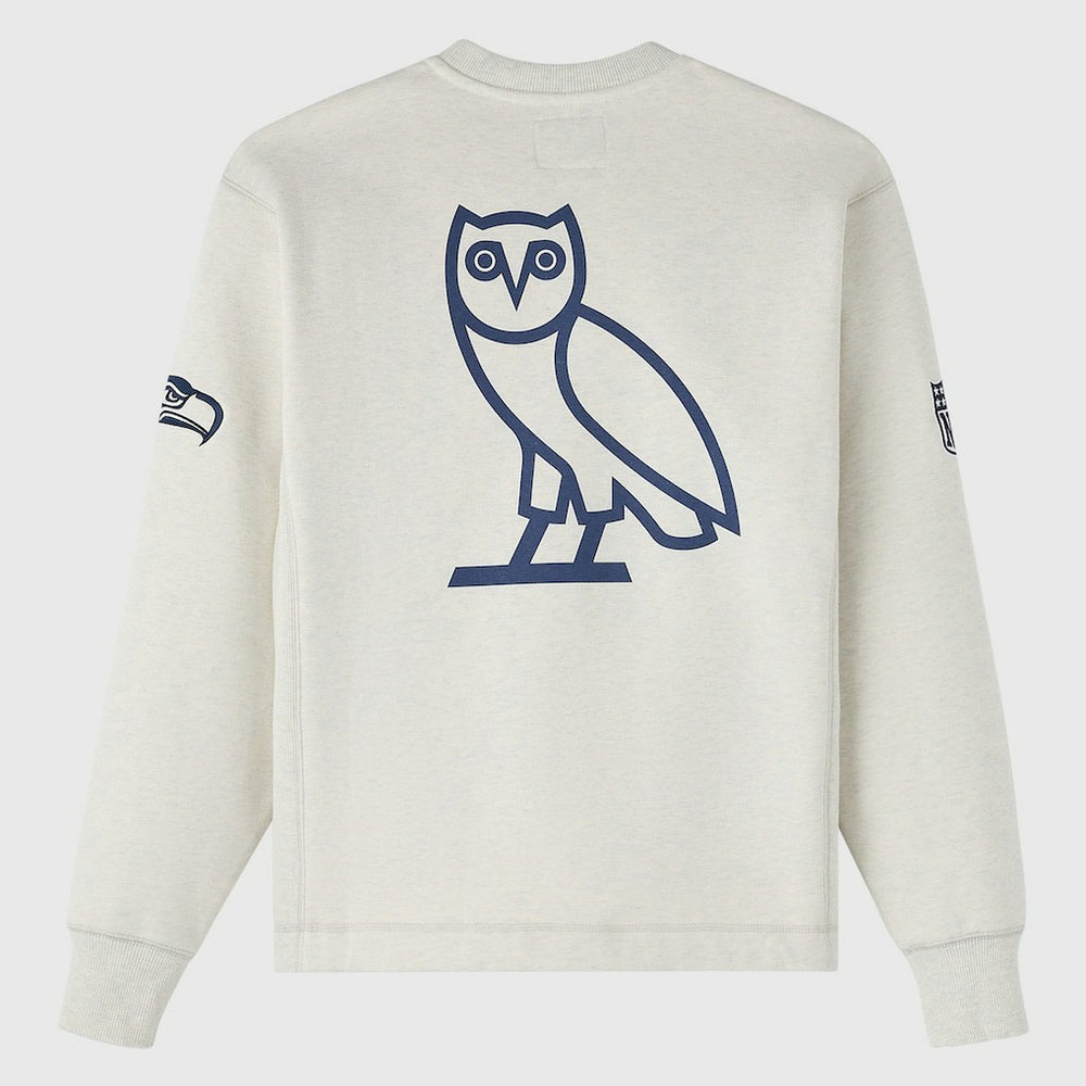 Seattle Seahawks OVO x NFL Unisex Fleece Sweatshirt - Heather Gray Sweatshirts