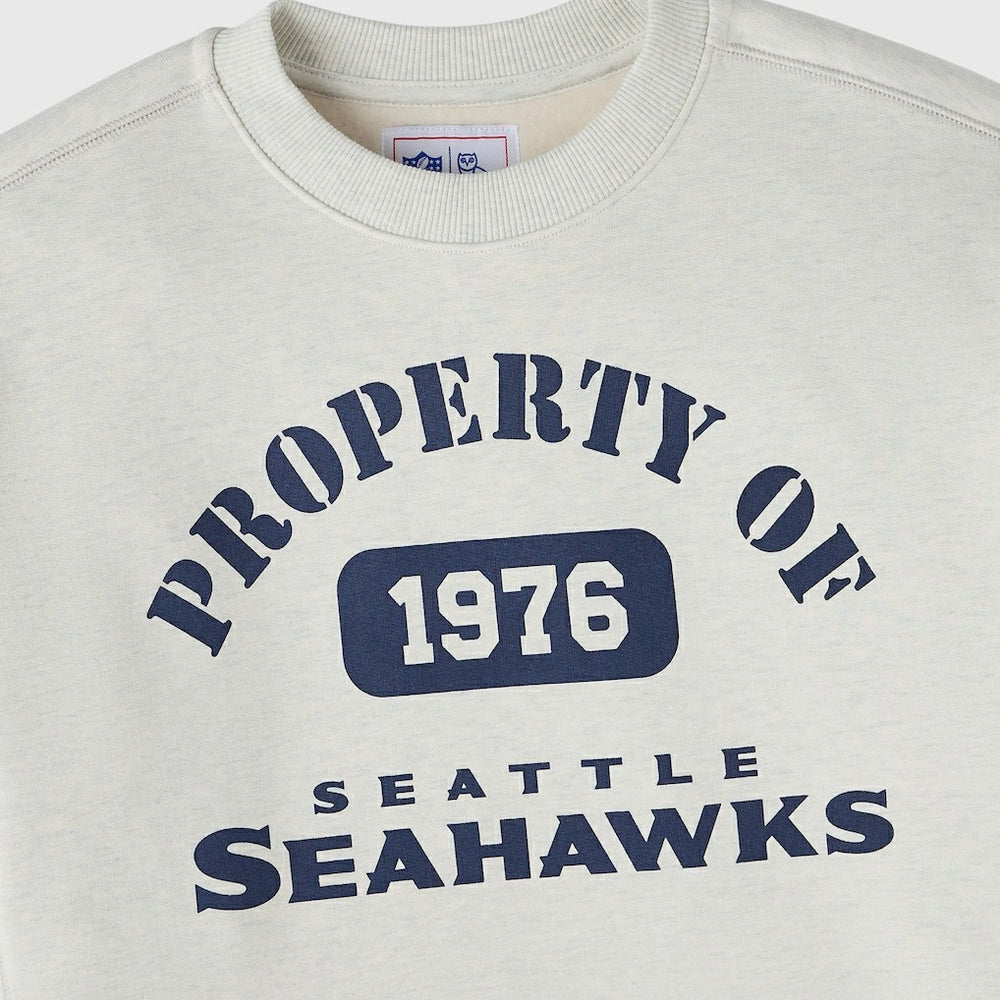 Seattle Seahawks OVO x NFL Unisex Fleece Sweatshirt - Heather Gray Sweatshirts