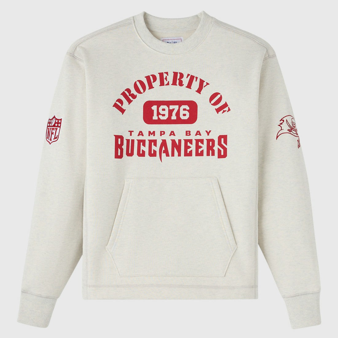 Tampa Bay Buccaneers OVO x NFL Unisex Fleece Sweatshirt - Heather Gray Sweatshirts
