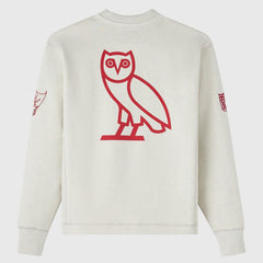 Tampa Bay Buccaneers OVO x NFL Unisex Fleece Sweatshirt - Heather Gray Sweatshirts