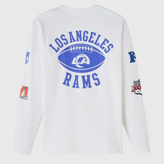 Los Angeles Rams OVO x NFL Unisex Long Sleeve T-Shirt - White T-shirts