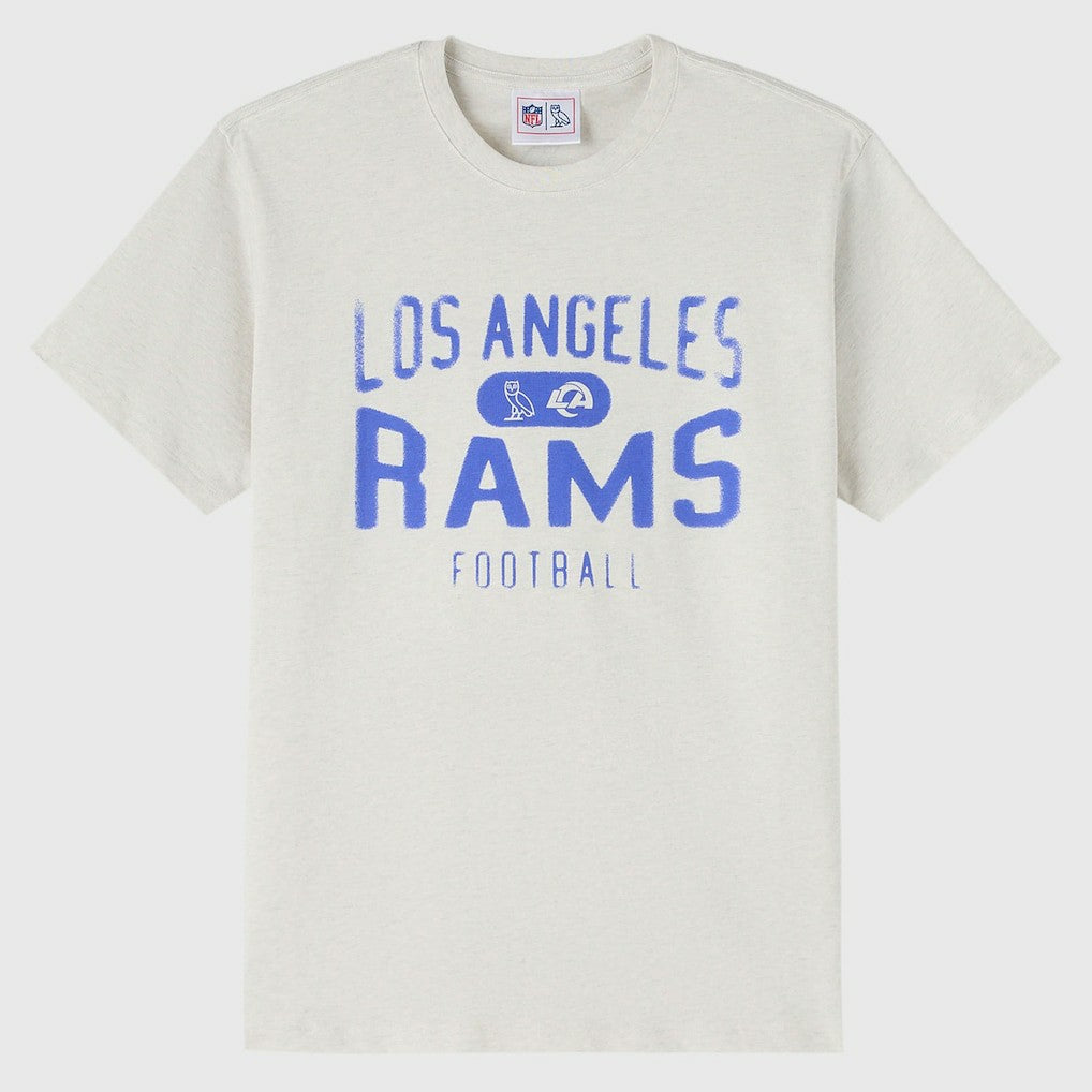 Los Angeles Rams OVO x NFL Unisex T-Shirt - Heather Gray T-shirts