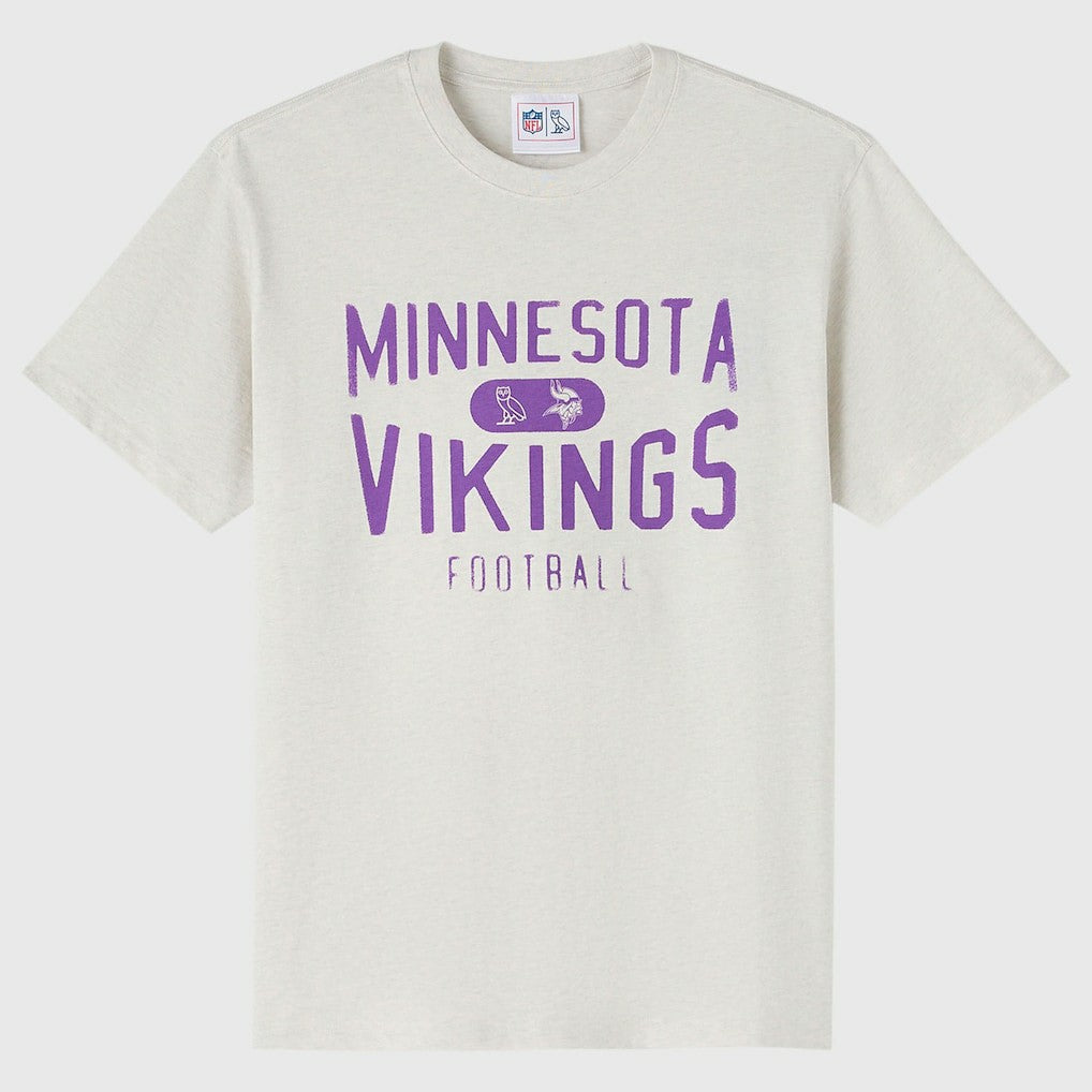 Minnesota Vikings OVO x NFL Unisex T-Shirt - Heather Gray T-shirts