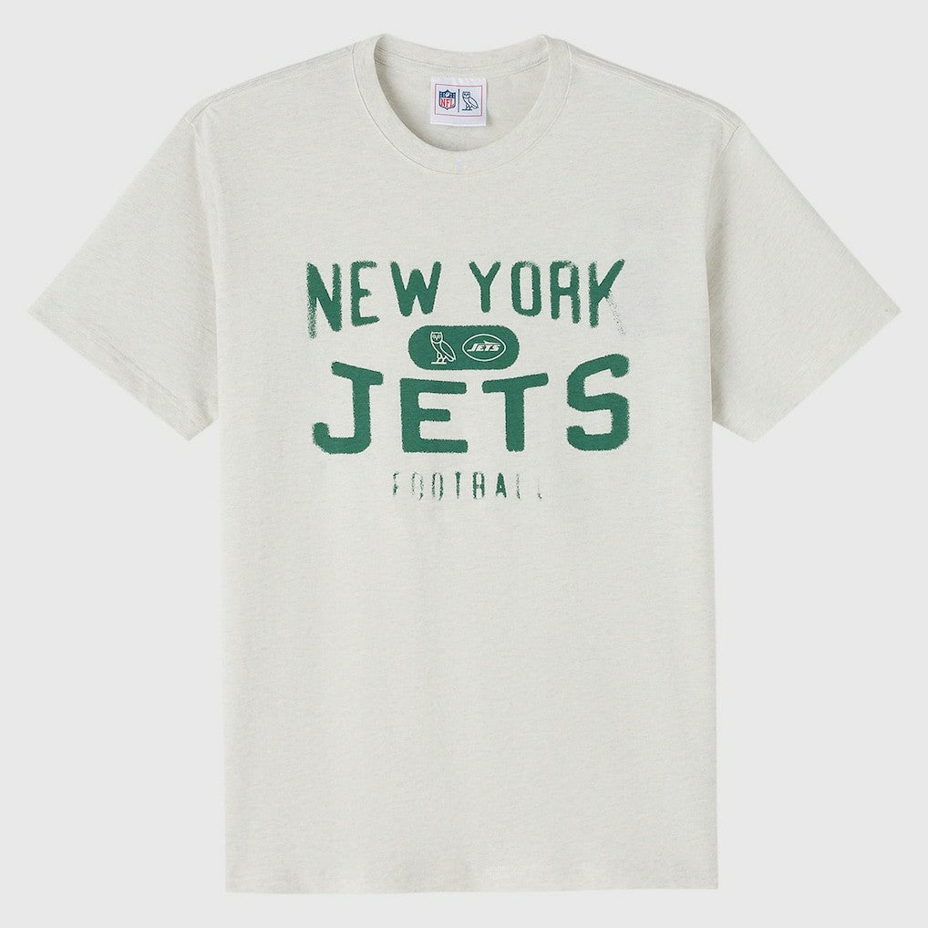 New York Jets OVO x NFL Unisex T-Shirt - Heather Gray T-shirts