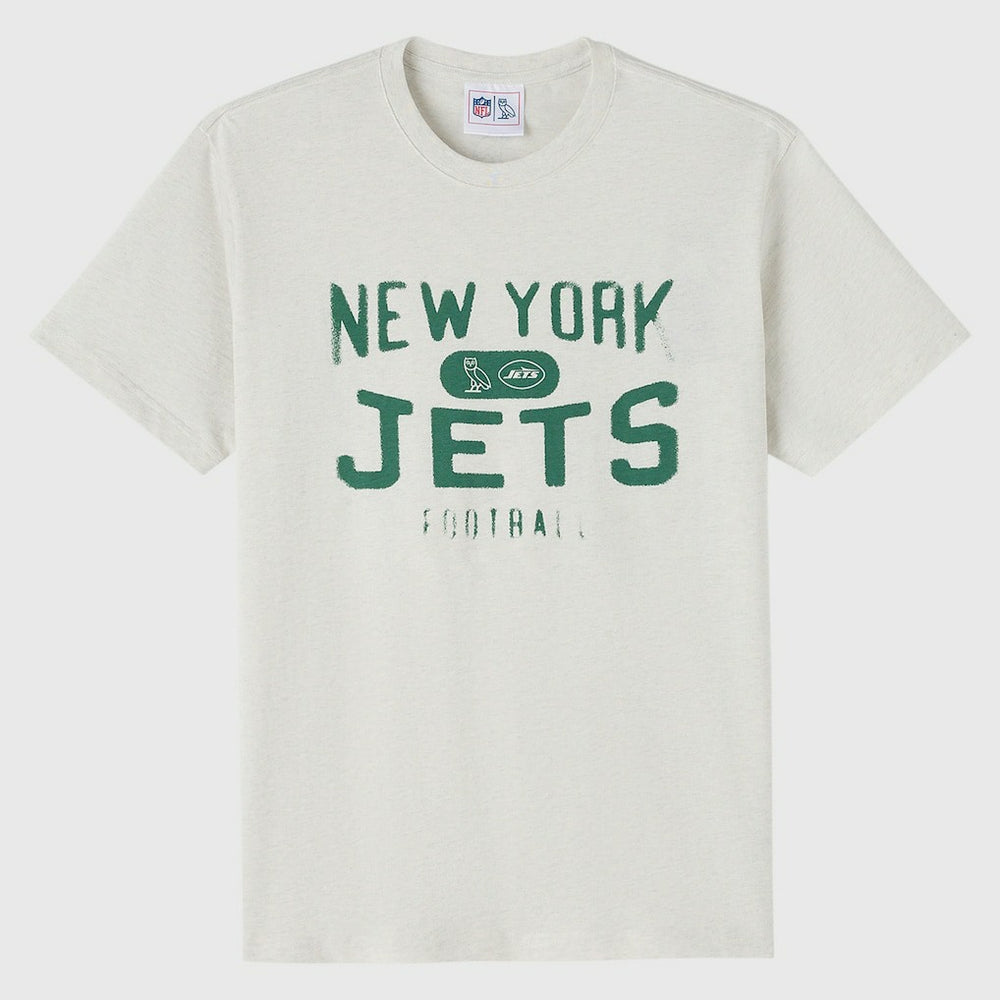 New York Jets OVO x NFL Unisex T-Shirt - Heather Gray T-shirts