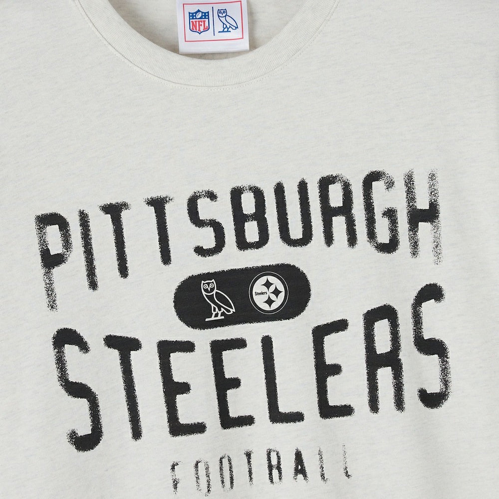 Pittsburgh Steelers OVO x NFL Unisex T-Shirt - Heather Gray T-shirts