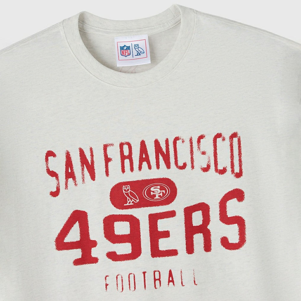 San Francisco 49ers OVO x NFL Unisex T-Shirt - Heather Gray T-shirts