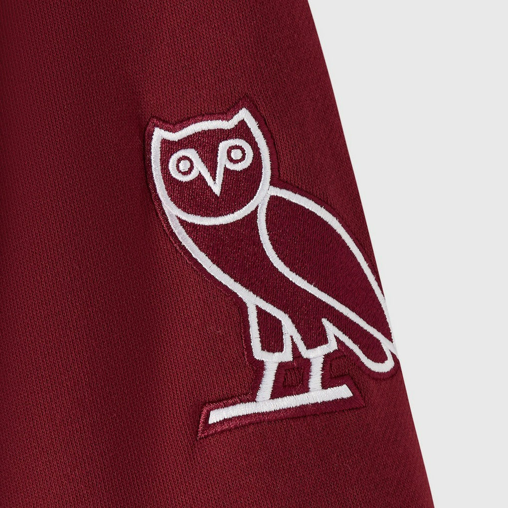 Washington Commanders OVO x NFL Unisex Full-Zip Waffle-Lined Hoodie - Burgundy Hoodies