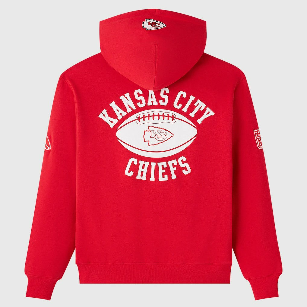 Kansas City Chiefs OVO x NFL Unisex Full-Zip Waffle-Lined Hoodie - Red Hoodies