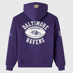 Baltimore Ravens OVO x NFL Unisex Full-Zip Waffle-Lined Hoodie - Purple Hoodies