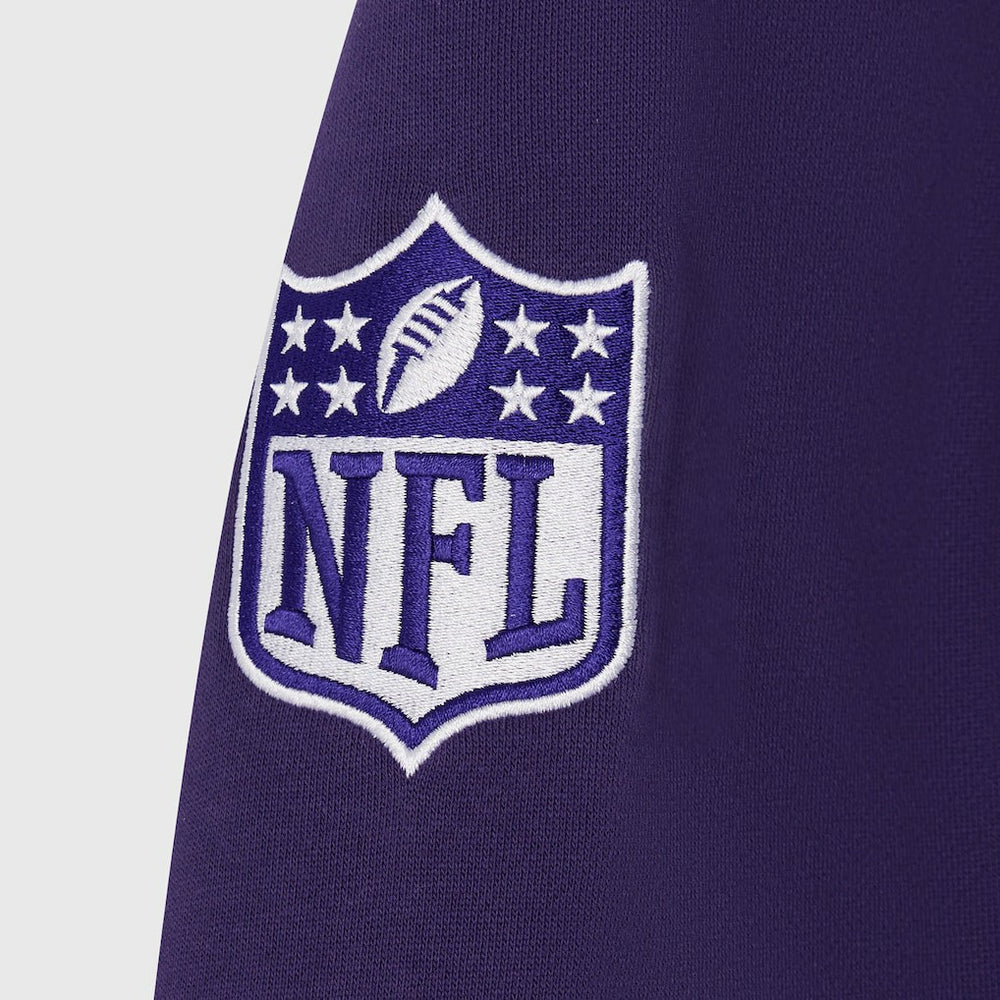 Baltimore Ravens OVO x NFL Unisex Full-Zip Waffle-Lined Hoodie - Purple Hoodies