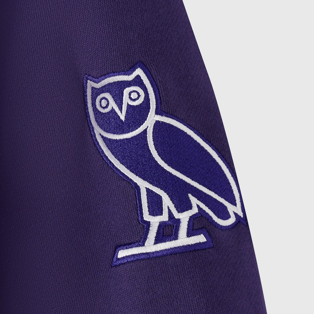 Baltimore Ravens OVO x NFL Unisex Full-Zip Waffle-Lined Hoodie - Purple Hoodies