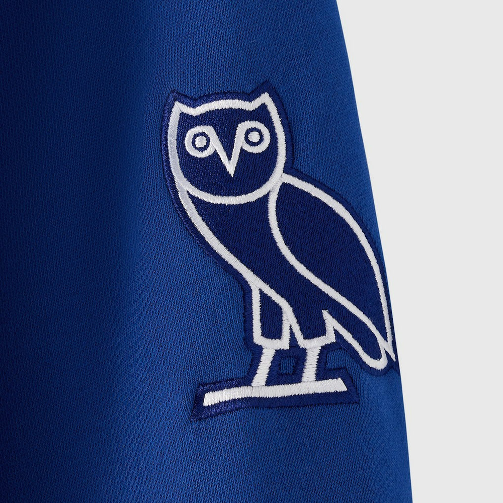 New York Giants OVO x NFL Unisex Full-Zip Waffle-Lined Hoodie - Royal Hoodies