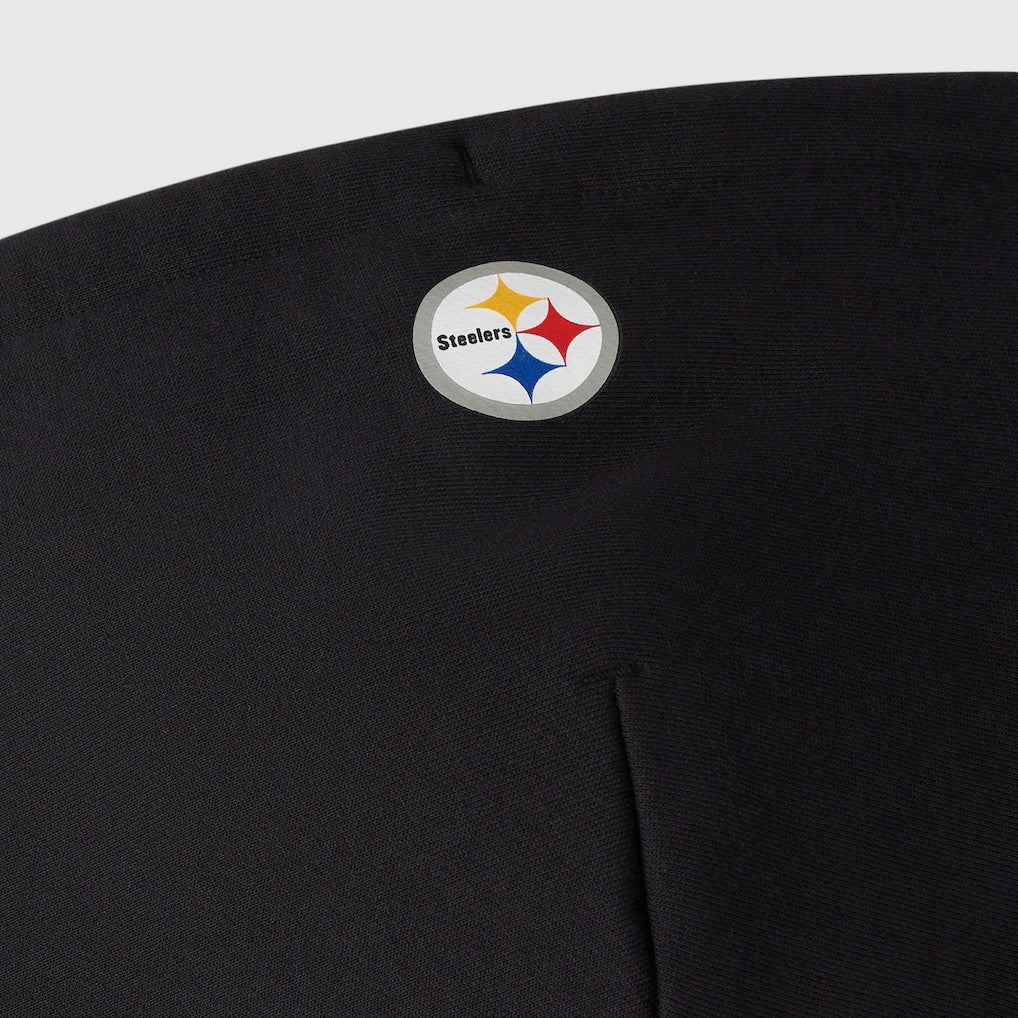 Pittsburgh Steelers OVO x NFL Unisex Full-Zip Waffle-Lined Hoodie - Black Hoodies