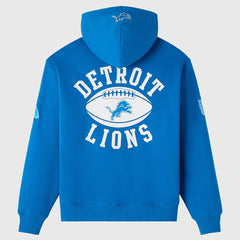 Detroit Lions OVO x NFL Unisex Full-Zip Waffle-Lined Hoodie - Blue Hoodies