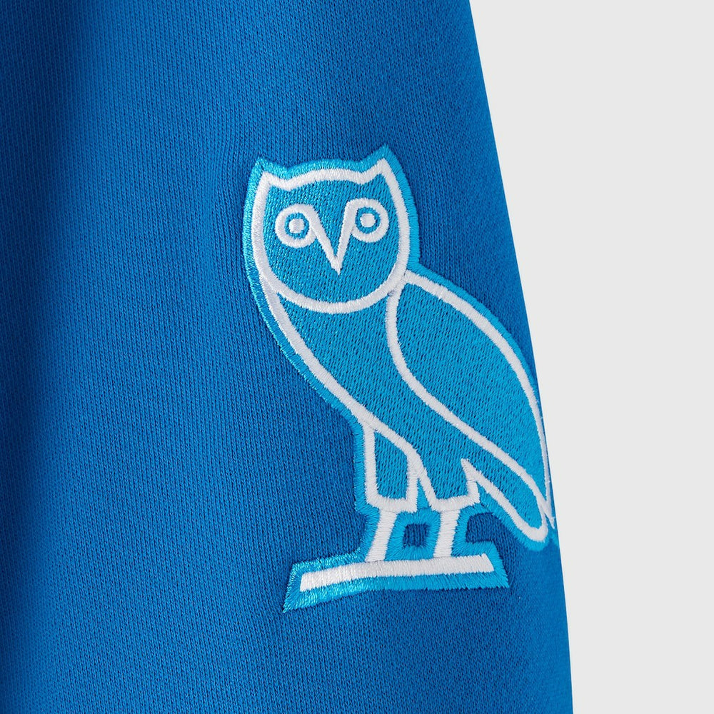 Detroit Lions OVO x NFL Unisex Full-Zip Waffle-Lined Hoodie - Blue Hoodies