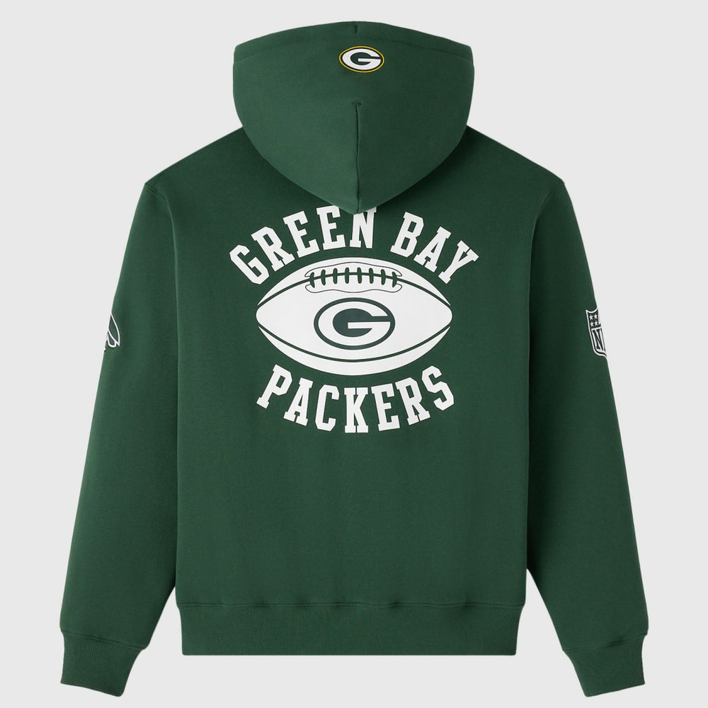 Green Bay Packers OVO x NFL Unisex Full-Zip Waffle-Lined Hoodie - Green Hoodies