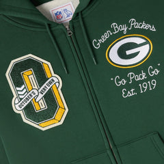 Green Bay Packers OVO x NFL Unisex Full-Zip Waffle-Lined Hoodie - Green Hoodies