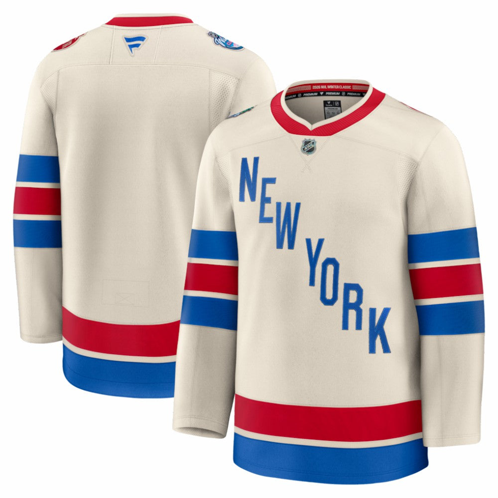 New York Rangers Fanatics 2026 NHL Winter Classic Premium Jersey - Beige | US 203600219