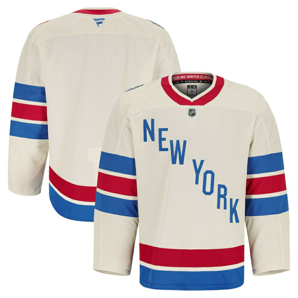 New York Rangers Fanatics 2026 NHL Winter Classic Authentic Pro Jersey - Beige | US 203600221