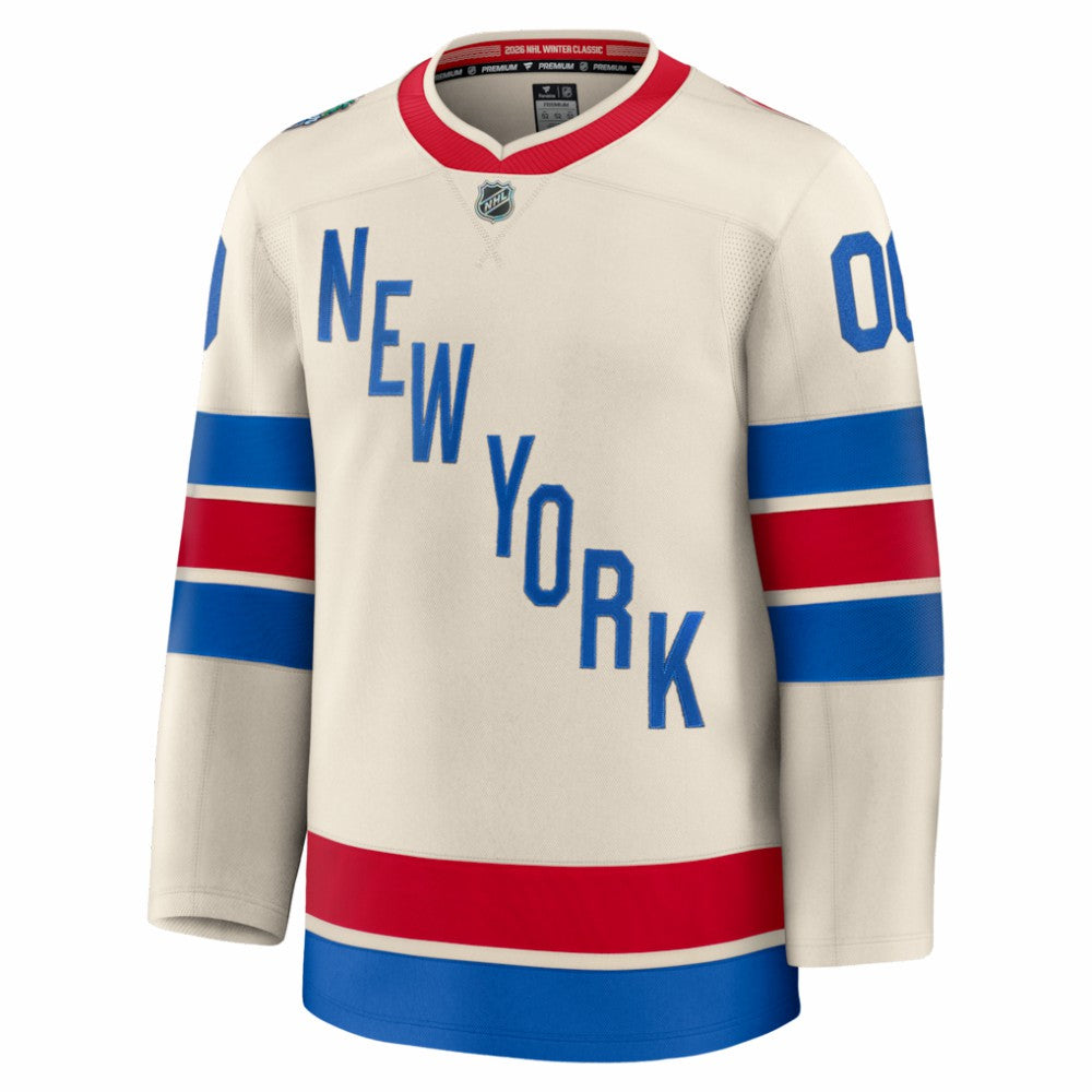 New York Rangers Fanatics 2026 NHL Winter Classic Premium Custom Jersey - Beige | US 203600223
