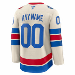 New York Rangers Fanatics 2026 NHL Winter Classic Premium Custom Jersey - Beige | US 203600223