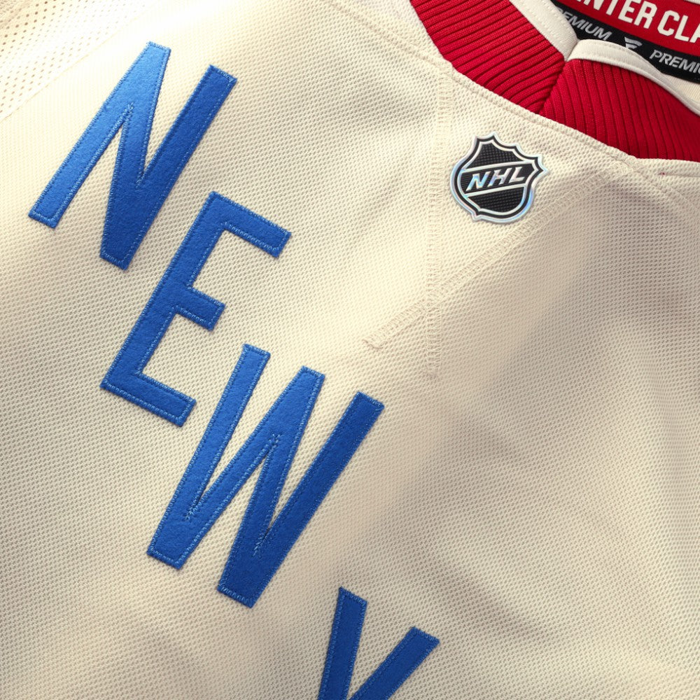 New York Rangers Fanatics 2026 NHL Winter Classic Premium Custom Jersey - Beige | US 203600223