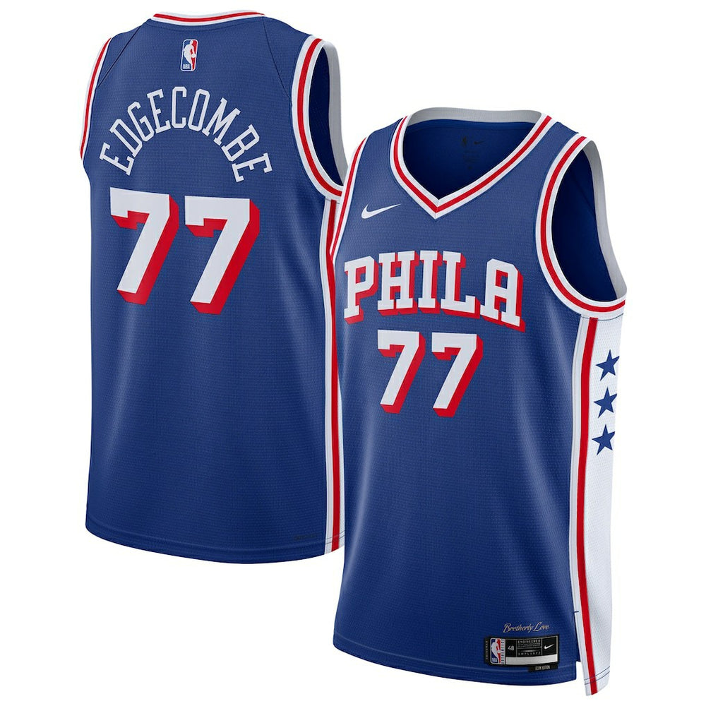 VJ Edgecombe Philadelphia 76ers Unisex Swingman Jersey Icon Edition Royal - Nike