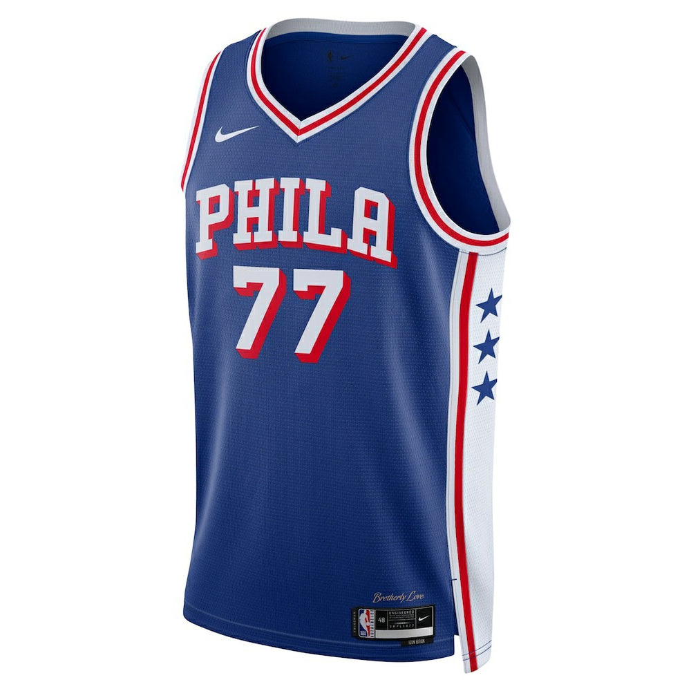 VJ Edgecombe Philadelphia 76ers Unisex Swingman Jersey Icon Edition Royal - Nike