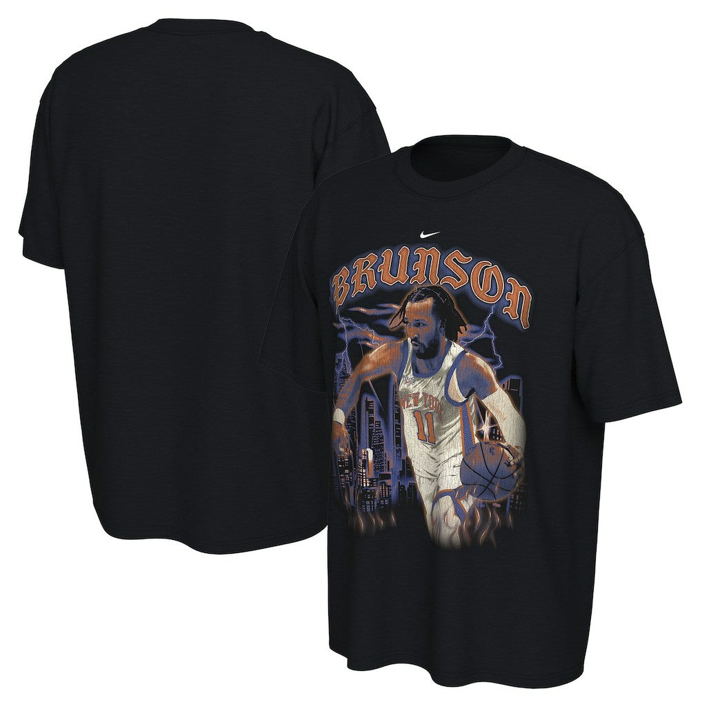 Jalen Brunson New York Knicks Unisex 2025/26 City Edition Player Graphic T-Shirt Black - Nike