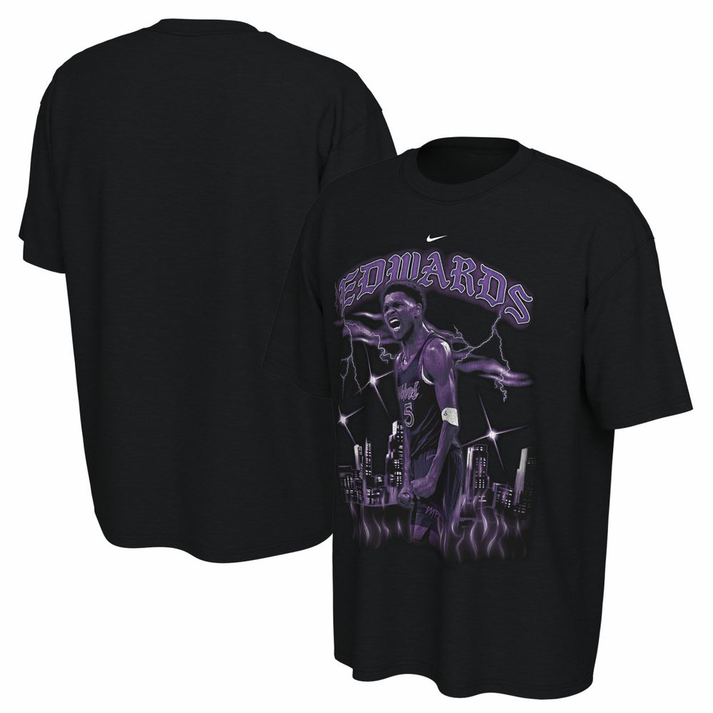 Anthony Edwards Minnesota Timberwolves Unisex 2025/26 City Edition Player Graphic T-Shirt Black - Nike