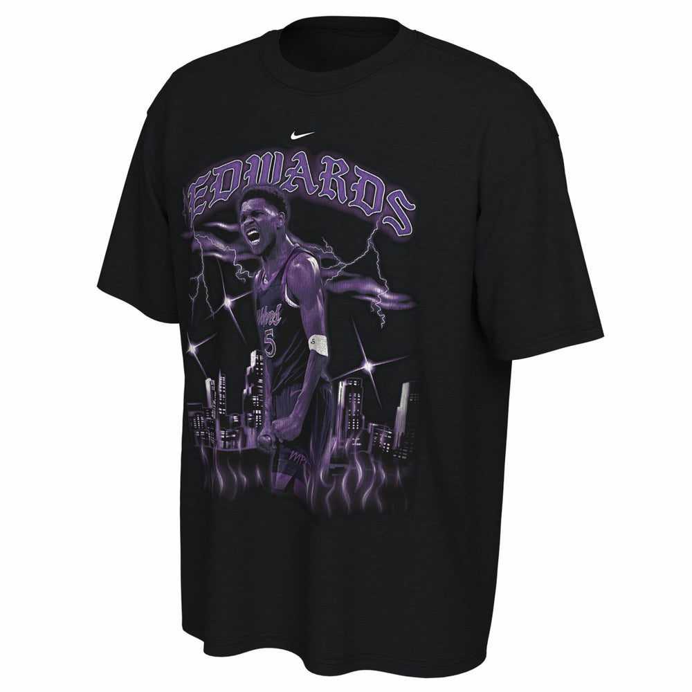Anthony Edwards Minnesota Timberwolves Unisex 2025/26 City Edition Player Graphic T-Shirt Black - Nike